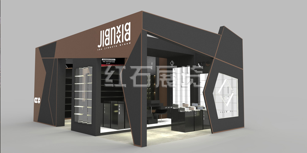 深圳礼品展建厦展台设计效果图1