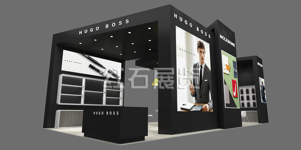 深圳礼品展HUGOBOSS展台设计效果图1