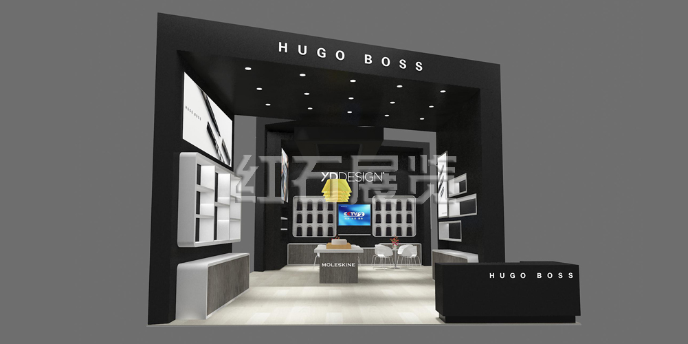 深圳礼品展HUGOBOSS展台设计效果图3