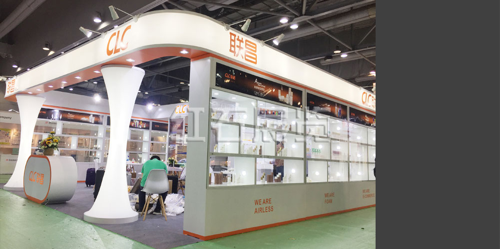 香港美容展展台设计现场图1
