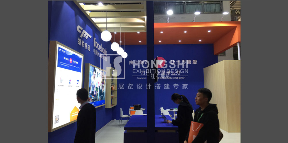 FACEBOOK展台设计现场图2