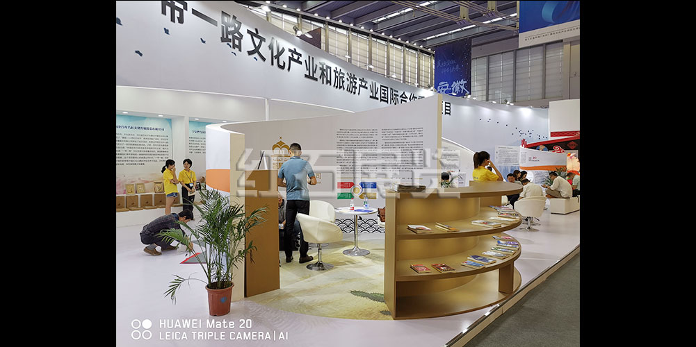 深圳文博会展台搭建现场图3