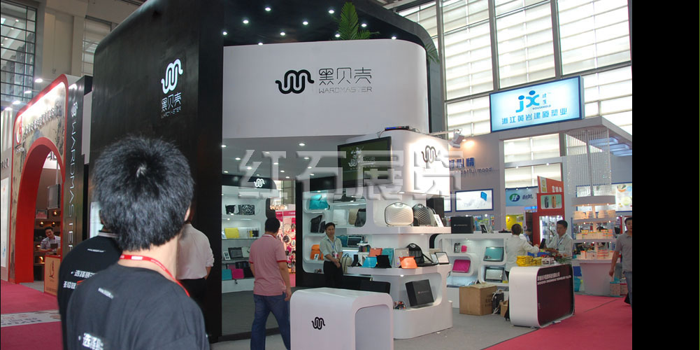 深圳礼品展黑贝壳展台设计效果图4