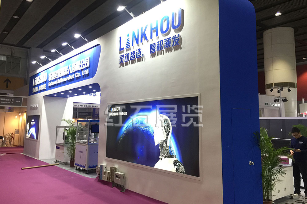 广州工业自动化展灵猴展台设计现场图2